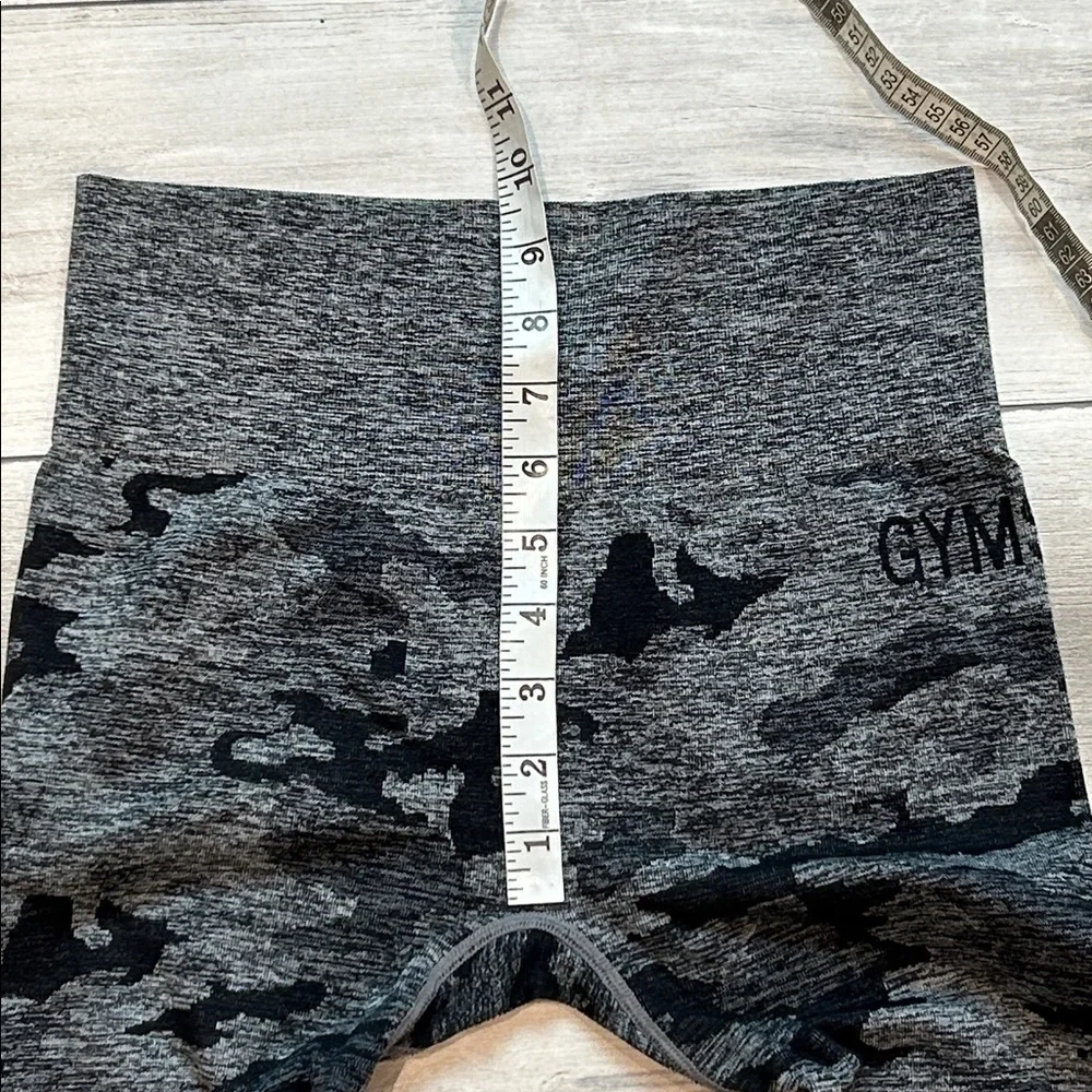 GymShark gray black camo seamless leggings size small